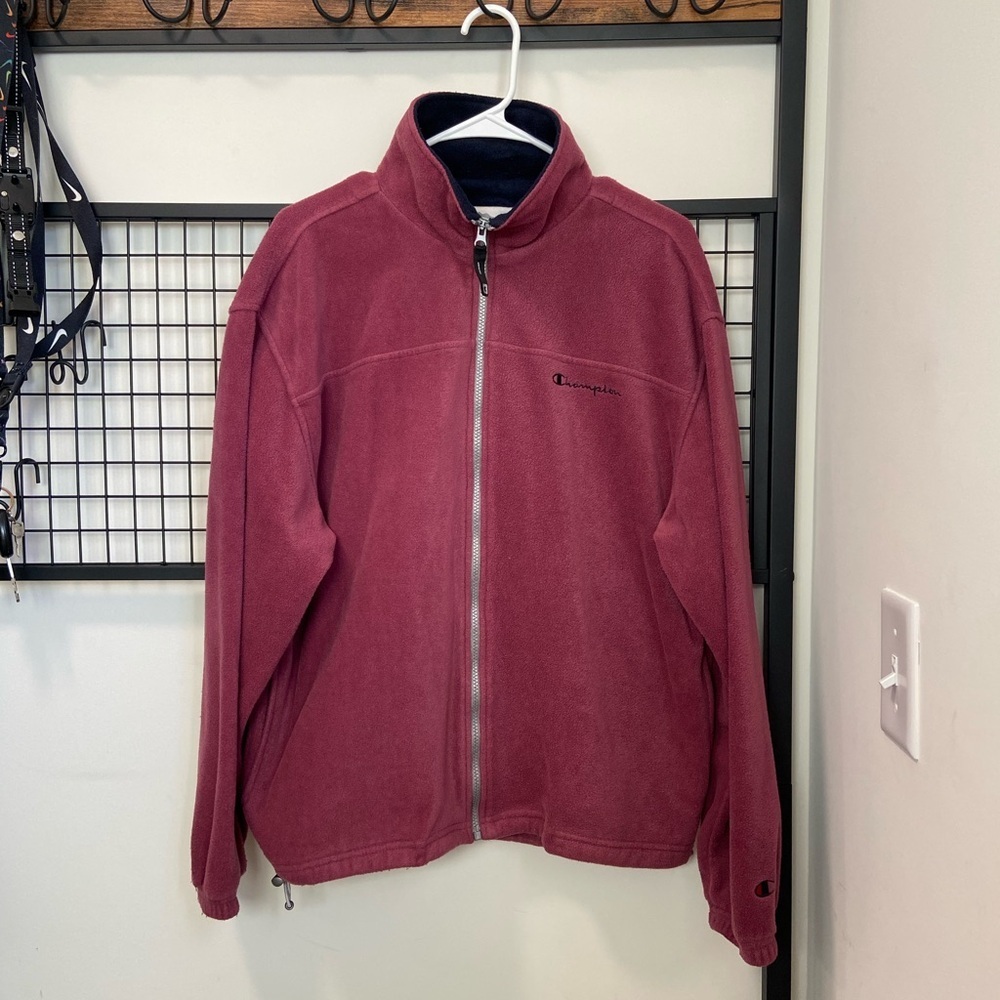 EUC | Champion women’s‎ fleece zip jacket — large